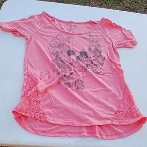 Wound Up Skull With Roses Shirt